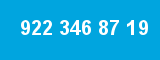 922 346 87 19 922 346 87 19